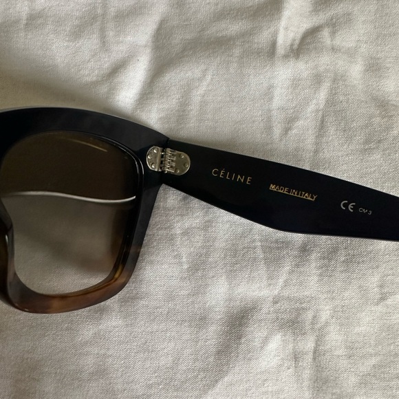 CELINE, Womans sunglasses, Dark Navy (almost appears black) and fades to brown - Picture 5 of 10